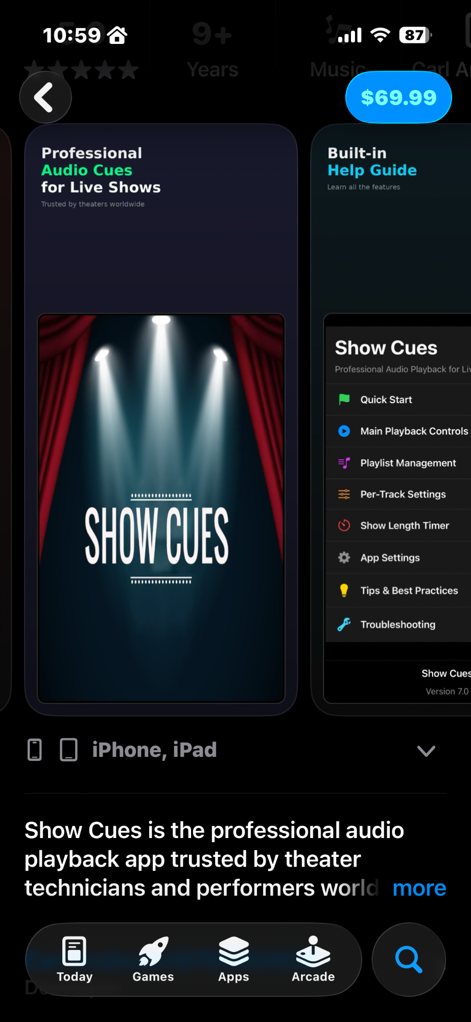 Show Cues Pro Splash Screen