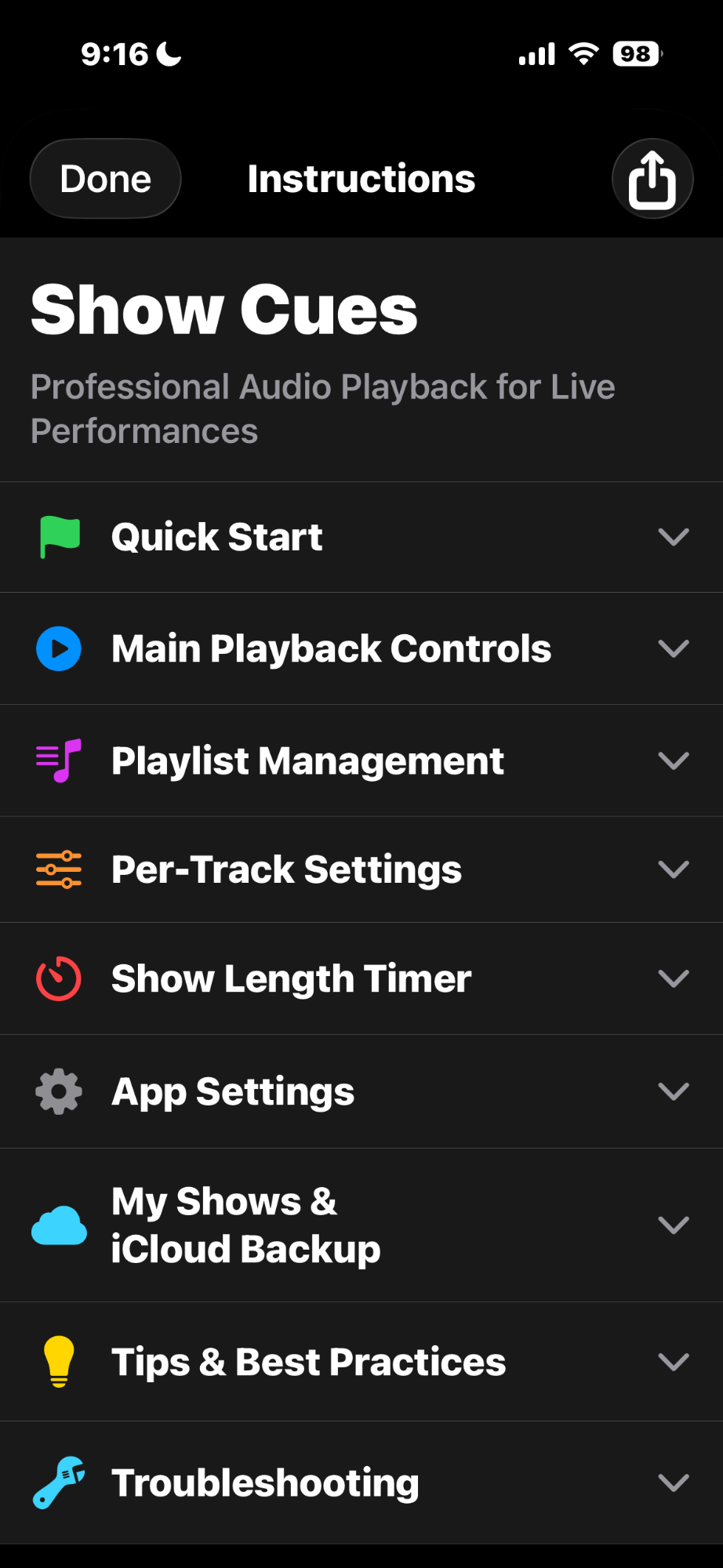 Instructions and Help